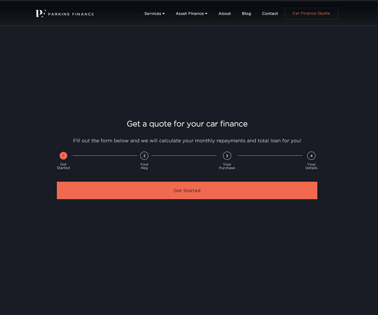 project parkins finance web car finance calculator